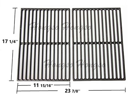 Hongso PCG526 Matte Cast-Iron Cooking Grates for Weber Spirit 300 series, Spirit 700, Genesis 1000 – 3500 Grills, for Weber 7526, aftermarket replacements