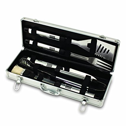 NCAA Alabama Crimson Tide Fiero 5-Piece BBQ Tool Set With Case