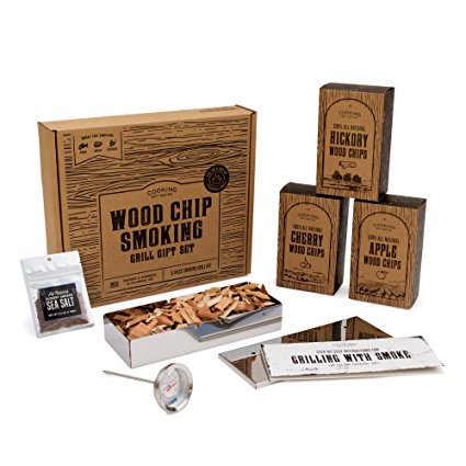 Cooking Gift Set BBQ Smoker Wood Chip Grill Set | Perfect Father's Day Gift