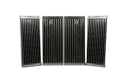 Stamped Stainless Steel Cooking Grid Replacement for Select Charbroil and Kenmore Gas Grill Models, Set of 4