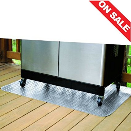 STS SUPPLIES LTD Barbeque Grill Mat Backyard Indoor Outdoor Grilling BBQ Heavy Duty Smoker Under Grill Patio Floor Protection & E book By Easy2Find.