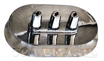 Support for 3 Brazilian Skewers - Oval - Metal