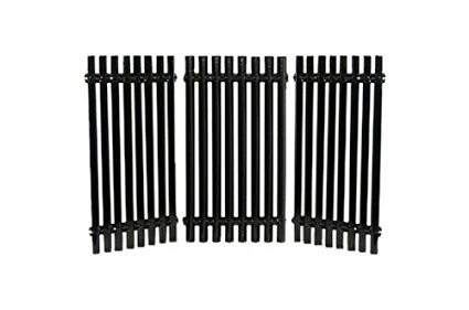 Music City Metals 50193 Porcelain Steel Channel Cooking Grid Replacement for Gas Grill Model Charbroil 463440109, Set of 3