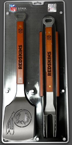 Washington Redskins 3-Piece Set Sportula Set Grilling Tailgating Tools NFL Spatula