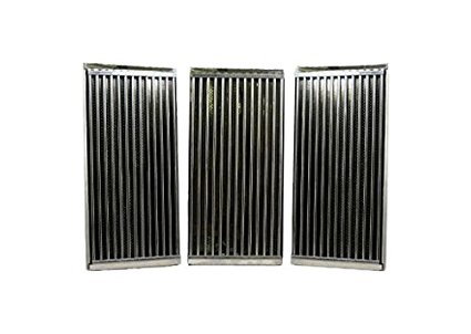 Stamped Stainless Steel Cooking Grid Replacement for Select Charbroil and Kenmore Gas Grill Models, Set of 3