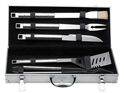 Berghoff 6-Piece BBQ Set In Aluminum Case