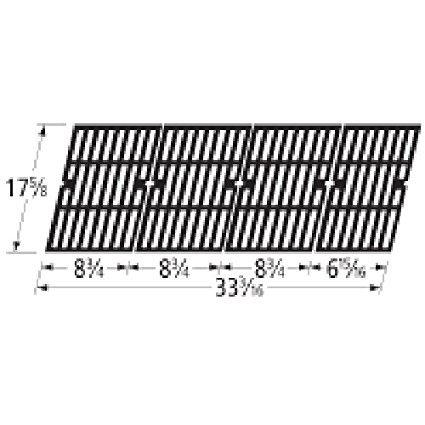 Music City Metals 69594 Gloss Cast Iron Cooking Grid Set Replacement for Gas Grill Model Brinkmann 810-9590-S