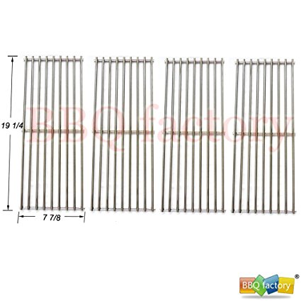 bbq factory Stainless Steel Wire Cooking Grid JCX531(4-pack) Replacement for Select Gas Grill Models by Nexgrill, Perfect Flame and Others