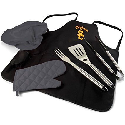 PICNIC TIME USC BBQ Apron Tote Pro, Black/Miscellaneous