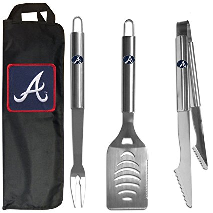 Siskiyou MBL 3 pc Stainless Steel BBQ Set with Bag