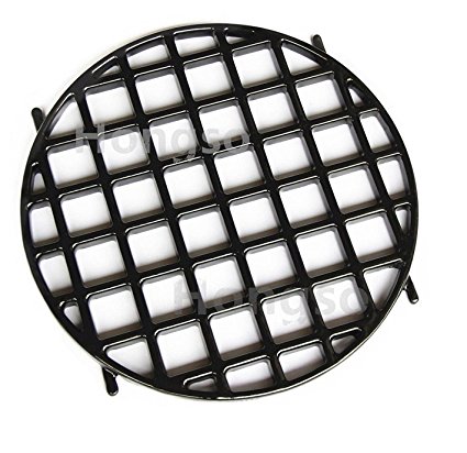 Hongso PCH834 Porcelain Coated Cast Iron Gourmet BBQ System Sear Grate Replacement for 22.5