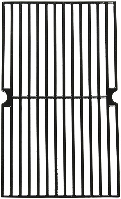 Music City Metals 69762 Gloss Cast Iron Cooking Grid Replacement for Gas Grill Model Brinkmann 810-9200-0, Set of 2