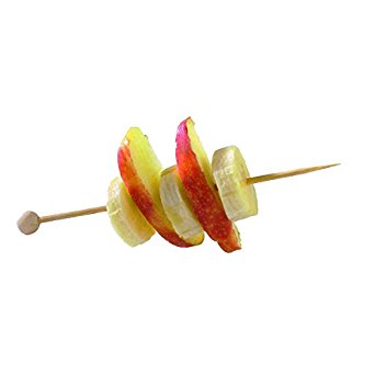 PacknWood PK210BBOUL14 Bamboo Ball Skewer, 5.5