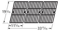 Music City Metals 68553 Gloss Cast Iron Cooking Grid Replacement for Gas Grill Model Charmglow 810-8550-S, Set of 3