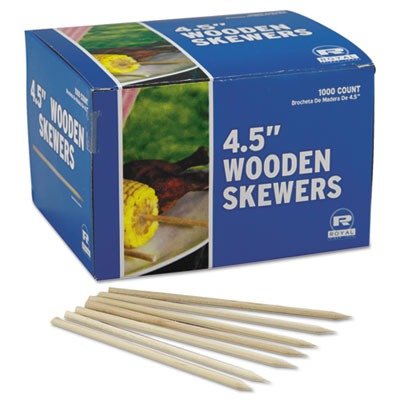 RPPR815 - Royal Wooden Skewers, 4-1/2 Inches, 1,000/case