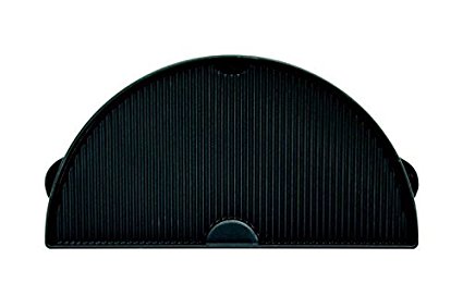 Big Green Egg - HALF MOON EX-LARGE Cast Iron Griddle - Authentic Big Green Egg Grill & Smoker Accessories are a Must for BGE Users. Satisfaction Guaranteed!