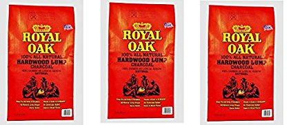 Royal Oak 195228021 Lump Charcoal, 15.4 lb (3-(Pack))