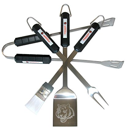 NFL Cincinnati Bengals 4-Piece Barbecue Set