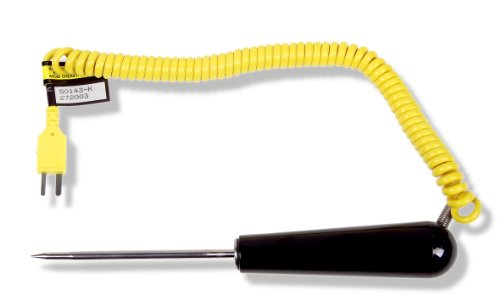 Cooper-Atkins 50143-K Type K Heavy-Duty Needle Probe Thermocouple Probe, -40 to 500 degrees F Temperature Range