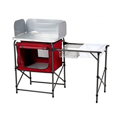 Ozark Trail Deluxe Camp Grill and Sink Table