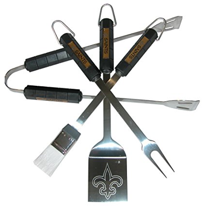 NFL New Orleans Saints 4-Piece Barbecue Set